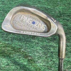 Vintage Ping Zing Karsten 7 Iron Blue Dot RH Single Golf Club Steel Shaft